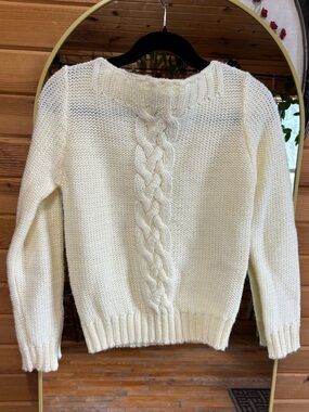 💋Vintage Gimbels Cream Sweater